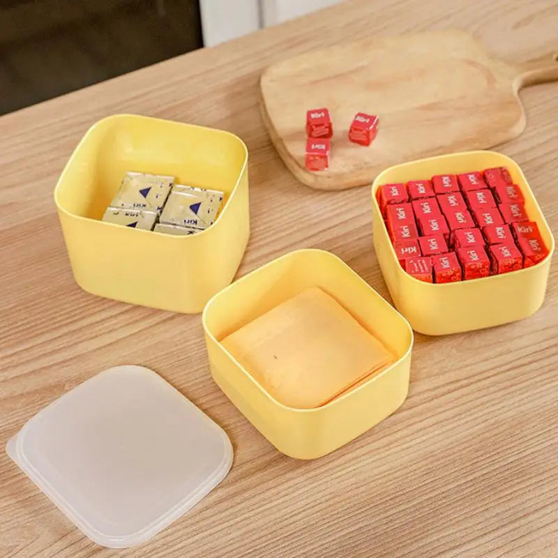 1Pc Butter Cheese Slice Holder With Lid Plastic Clear Cheese Box Sliced Cheese Container Fridge Storage Box Airtight Holder